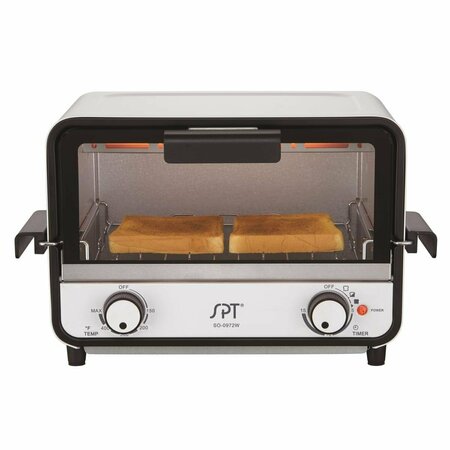 SPT Easy Grasp 2 Slice Countertop Toaster Oven, Glossy White SP476364